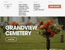 Tablet Screenshot of grandviewcemetery.com